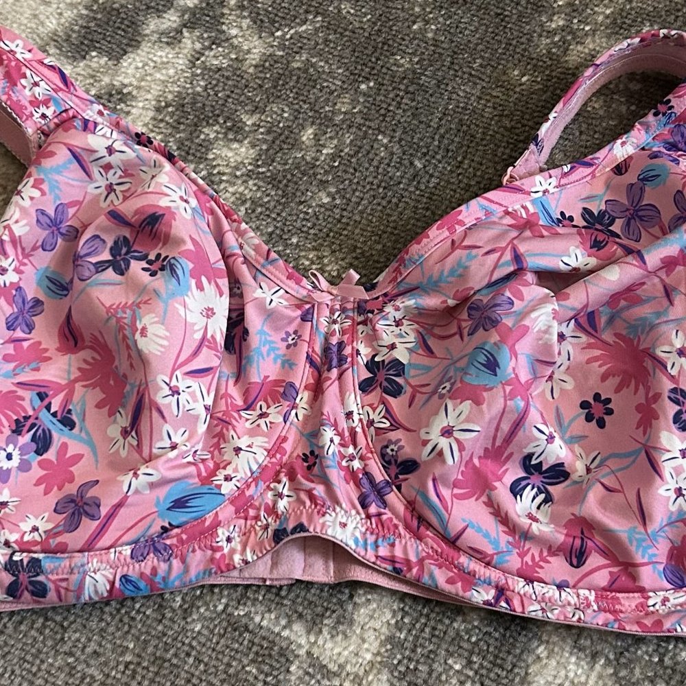 Comfortable Choice Pink Flower Pattern Full Cover… - image 1